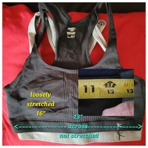 2 Danskin Now racerback sports bras sz L